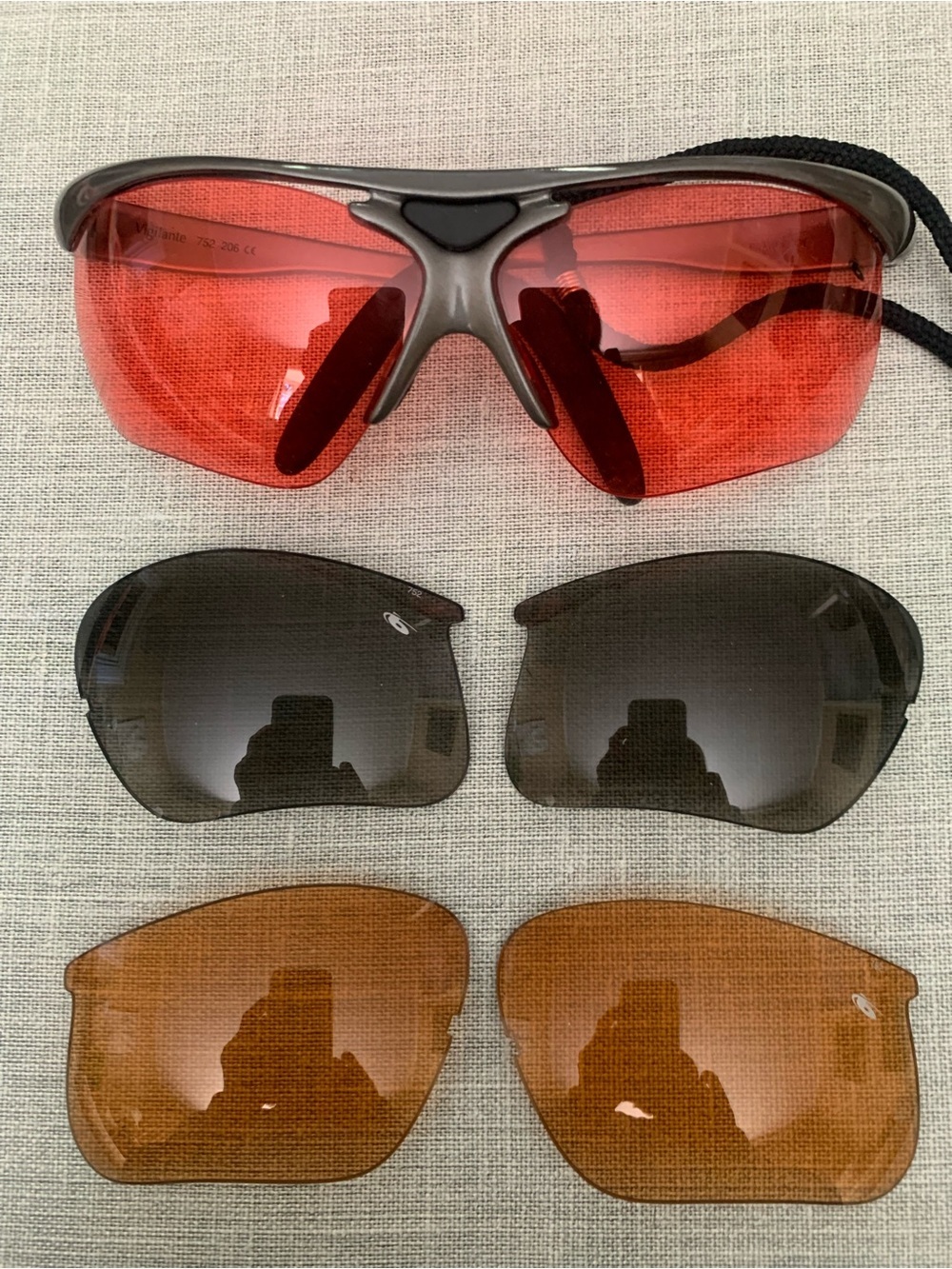 BRAND NEW BOLLE’ MENS CYCLING SUNGLASSES GRAY FRAME RED LENS ADD. COLORS